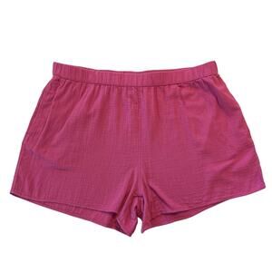 NWT Universal Thread Shorts Womens Size 1X Pink 100% Cotton Summer Casual Travel
